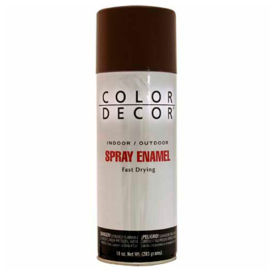 Color Dcor Decorative Enamel Spray 10 oz. Aerosol Can Brown Gloss - 895680 895680