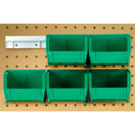 Quantum Storage Hang & Stack Bins w/ 2 Rails & 6 Bins 5-3/8