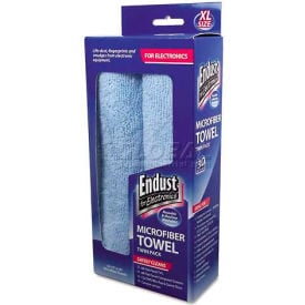 Endust Microfiber Towels For Electronics 2/Pack Blue - END11421 END11421***