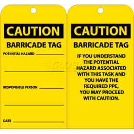 NMC RPT166 Tags Caution Barricade Tag 6