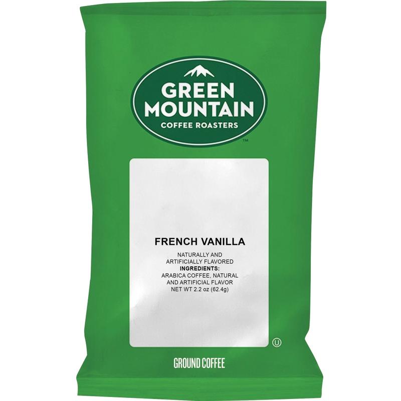 Green Mountain Coffee Ground Coffee, French Vanilla, 2.2 Oz Per Bag, Carton Of 50 Bags MPN:4732