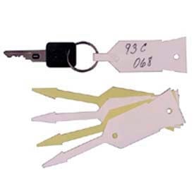 John Dow Plastic Key Tags Yellow - 1000 Tags/Pack - 086Y 086Y