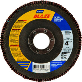 Norton 66261020634 Blaze Fiberglass Flat Flap Disc T27 4-1/2