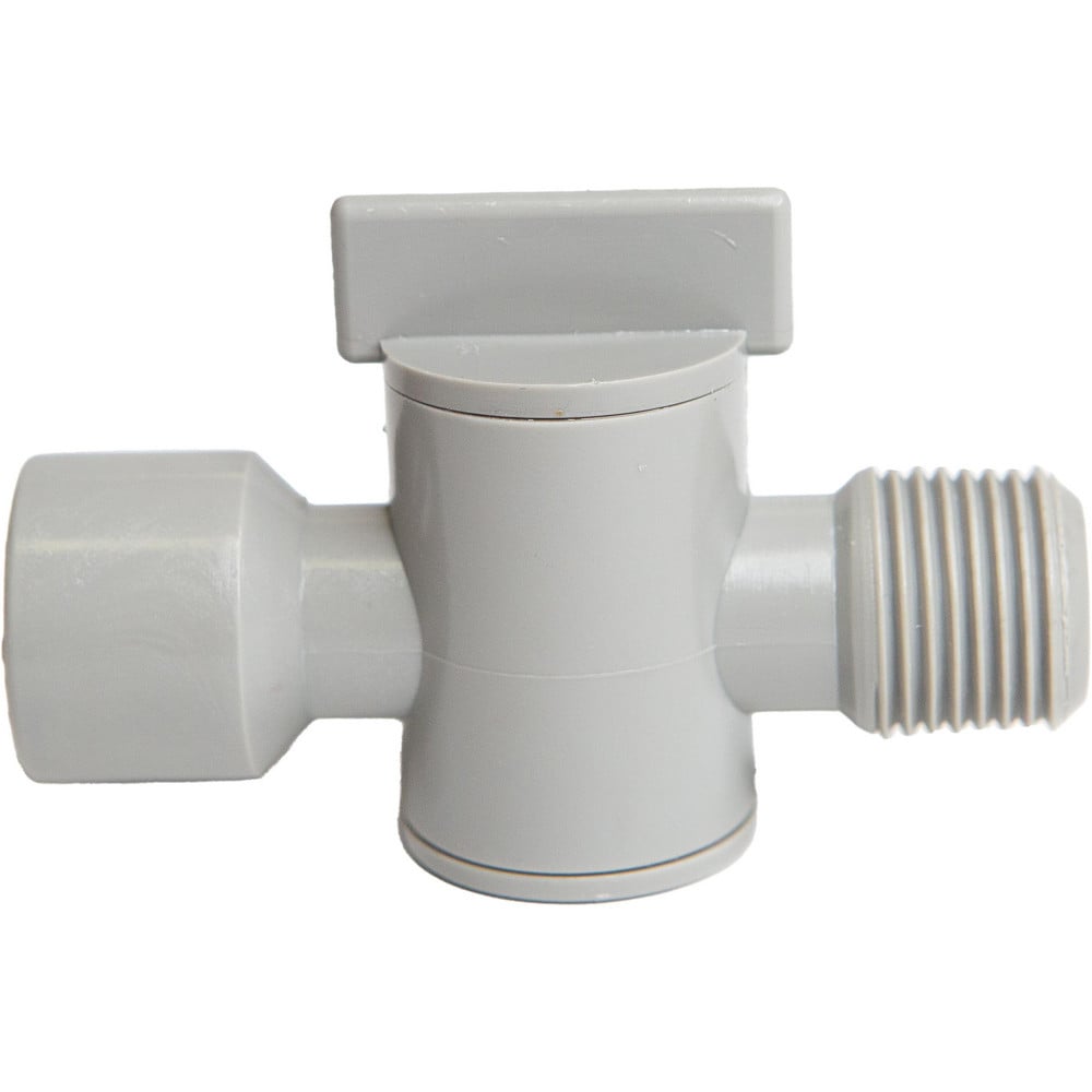 Coolant Hose Valves, Hose Inside Diameter (Inch): 1/2 , System Size: 0.5in , Connection Type: Male x Female , Body Material: POM , Thread Size: 1/2in  MPN:8550-406