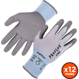 Ergodyne® Proflex 7024 Cut Resistant Gloves Polyurethane Coated ANSI A2 XL Blue 12 Pairs 10425