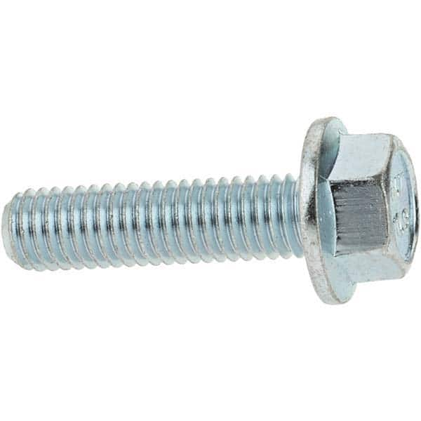 Smooth Flange Bolt: M8 x 1.25 Metric, 30 mm Length Under Head MPN:4562