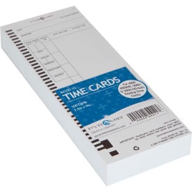 Time Card for Totaling Payroll Time Recorder Pack of 100 44100-10