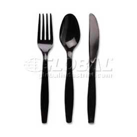 Dixie® DXEFH517 Forks Plastic Black 1000/Carton DXEFH517