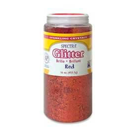 Pacon® Sparkling Crystals Glitter 16 oz. Red 91740