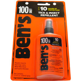 Ben's® 100 DEET Mosquito Tick and Insect Repellent 3.4 Oz. Pump Spray - Pkg Qty 12 0006-7080