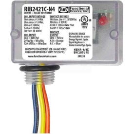 RIB® Enclosed Relay RIB2421C-N4 10A NEMA 4/4X SPDT 24VAC/DC/120-277VAC RIB2421C-N4