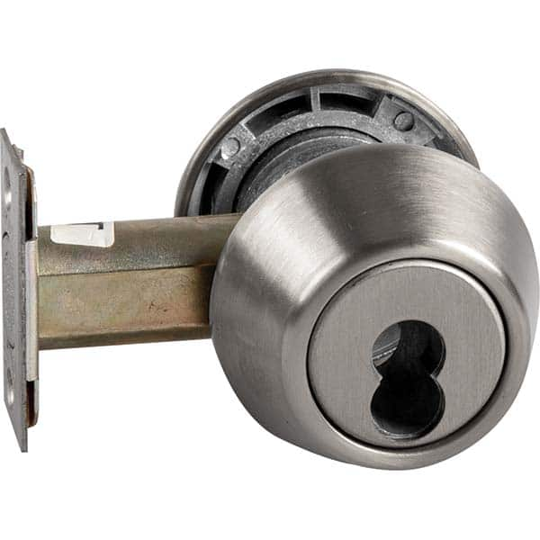 Deadbolts, Deadbolt Type: Double Cylinder , Lock Type: Double Cylinder , Finish: Satin Chrome , Hand Orientation: Non-Handed  MPN:70-487 26D