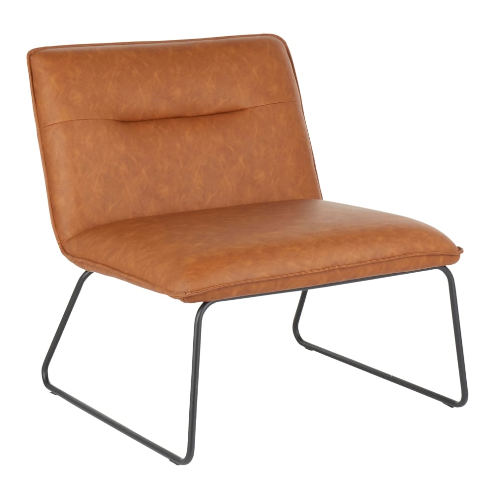 LumiSource Casper Accent Chair, Black/Camel MPN:CHR-CASPER BKCAM