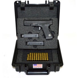 Quick Fire Pistol Case w/Springfield XD Insert & Locks QF300BKLXD Watertight10-11/16x9-3/4x4-13/16 QF300BKLXD