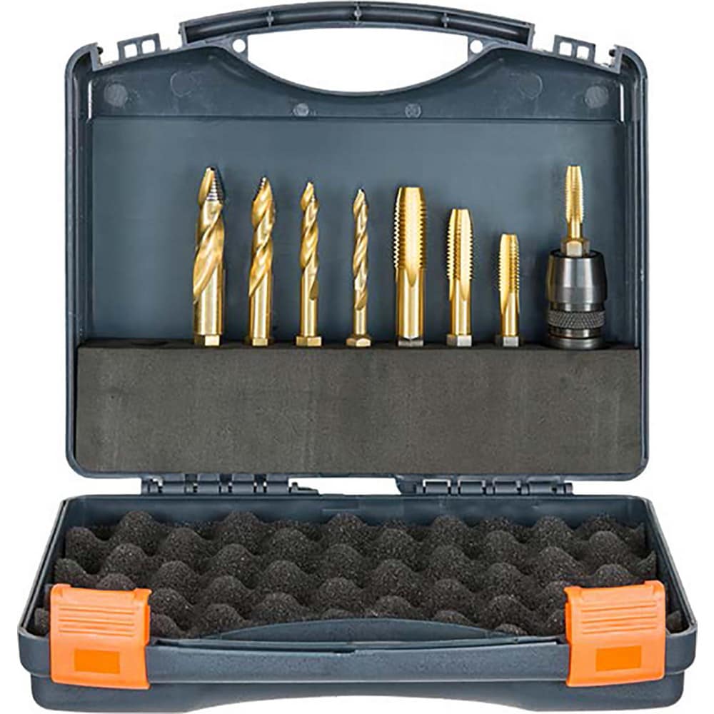 Combination Drill & Tap Sets, Minimum Thread Size: M8 , Maximum Thread Size: M16 , Number Of Flutes: 4 , Overall Length: 80.00  MPN:328015-SET1