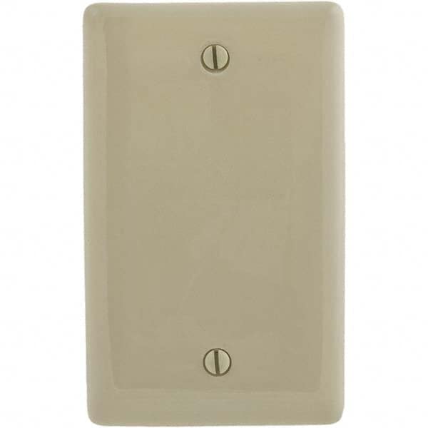 Wall Plates, Wall Plate Type: Blank Wall Plate , Color: Ivory , Wall Plate Configuration: Blank , Material: Thermoplastic , Shape: Rectangle  MPN:P13I