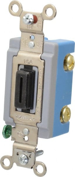 1 Pole, 120 to 277 VAC, 15 Amp, Industrial Grade Key Lock Wall Switch MPN:HBL1201L