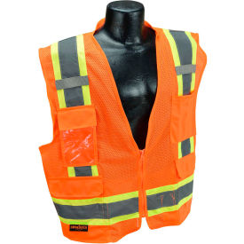 Radians® Type R Class 2 Two-Tone Surveyor Safety Vest 5XL Orange SV6O5X SV6O5X