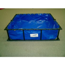 Husky Steel Frame PVC Decontamination Pool STFDP-33 - 22 Oz. Thickness 36x39x12 - 60 Gal. Black STFDP-33-BK