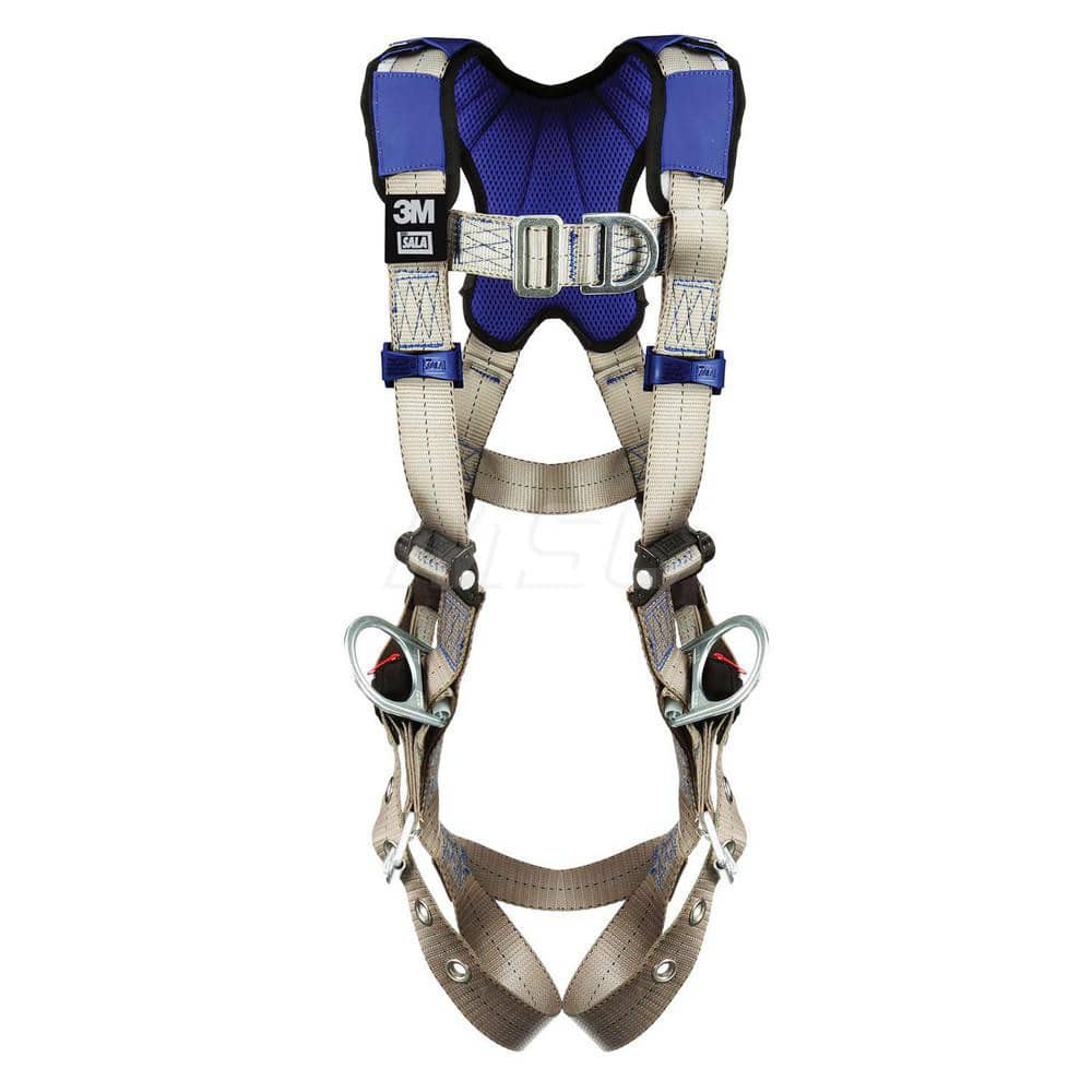 Fall Protection Harnesses: 420 Lb, Vest Style, Size Medium, For Climbing & Positioning, Back Front & Hips MPN:7012817461