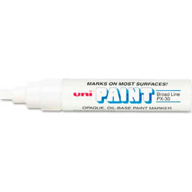 Sanford® uni-Paint Marker Broad Tip White 63743