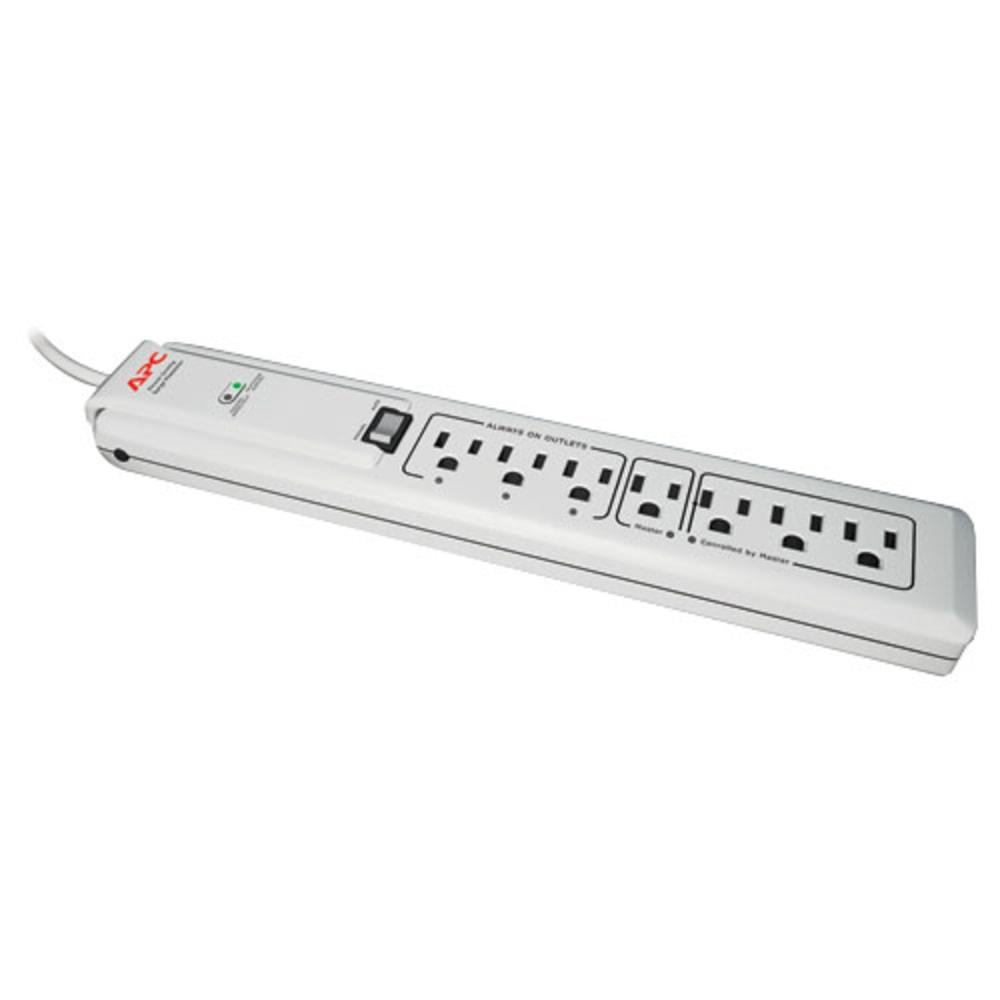 APC by Schneider Electric SurgeArrest Essential P7GB 7-Outlets Surge Suppressor - 120 V AC Output - 72 kA (Min Order Qty 2) MPN:P7GB