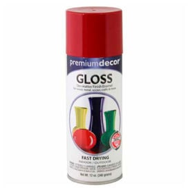 Premium Dcor Decorative Gloss Enamel 12 oz. Aerosol Can Fiesta Red - 705275 705275