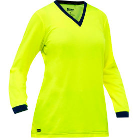 Pip  Bisley® Women's Long Sleeve Shirt 2XL Hi-Vis Yellow W6118-Y/2X310