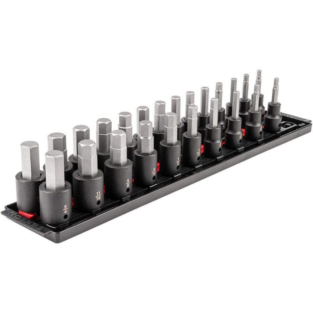 Hex & Torx Bit Socket Sets, Set Type: Impact Hex Bit , Drive Size: 1/2 in , Minimum Set Hex Size (Inch): 1/4 , Minimum Set Hex Size (Metric): 6.0  MPN:SIB92201