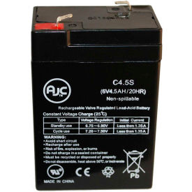 AJC® Lithonia Lighting ELB06042 6V 4.5Ah Sealed Lead Acid Battery AJC-C4.5S-S-1-161906