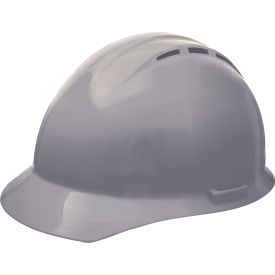 ERB® Americana® Vented Cap with Accessory Slots 4-Point Slide-Lock Suspension Gray - Pkg Qty 12 WEL19257GY