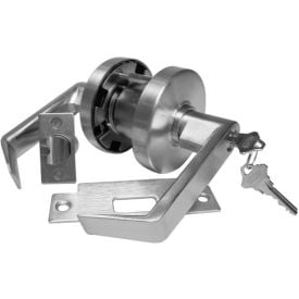 Leverset W/ Single Step Roses Entry Lock - Dull Chrome Keyed To Bitting U - Pkg Qty 2 SL8160A26DKU