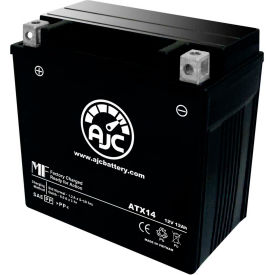 AJC Battery Power Max GTX14-BS Battery 12 Amps 12V B Terminals AJC-PS-ATX14-500226