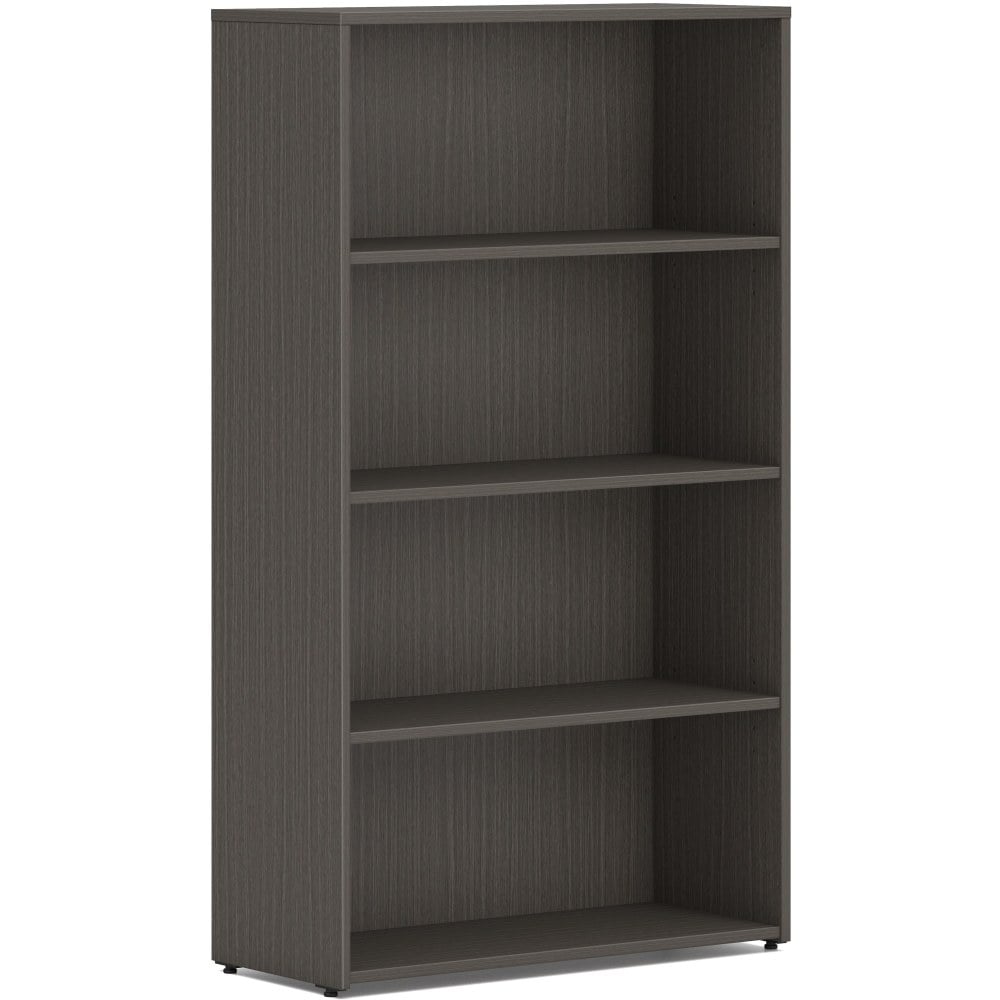 HON Mod HLPLBC3013B4 Book Case - 30in x 13in53in - 4 Shelve(s) - 2 Adjustable Shelf(ves) - Finish: Slate Teak - Adjustable Shelf, Durable, Laminated, Scratch Resistant, Spill Resistant, Stain Resistant MPN:HONLBC3013B4LS1