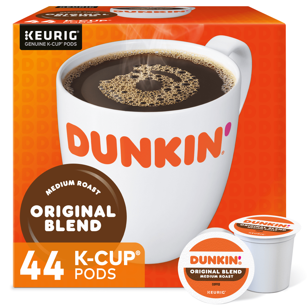 Dunkin Donuts Single-Serve Coffee K-Cup, Original Blend, Carton Of 44 (Min Order Qty 2) MPN:119357