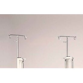 NK Medical IV Pole IV102 Adjustable Universal Post 2 Hooks IV102