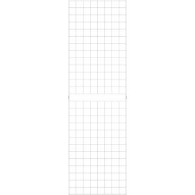 2' x 7' - Portable Wire Grid Wall Panel - Semi-Gloss White - Pkg Qty 3 W2X7