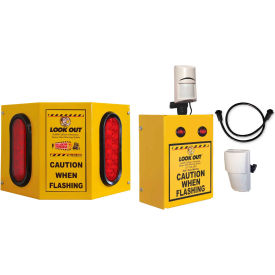 Collision Awarness Dual Use (Indoor/Outdoor) Small Yellow Box 2 Lights & 2 Int Sensors 15' Cord Dual-Use-10-EXT-SML