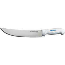 Dexter Russell 24073 - Cimeter Steak Knife High Carbon Steel Stamped White Handle 10