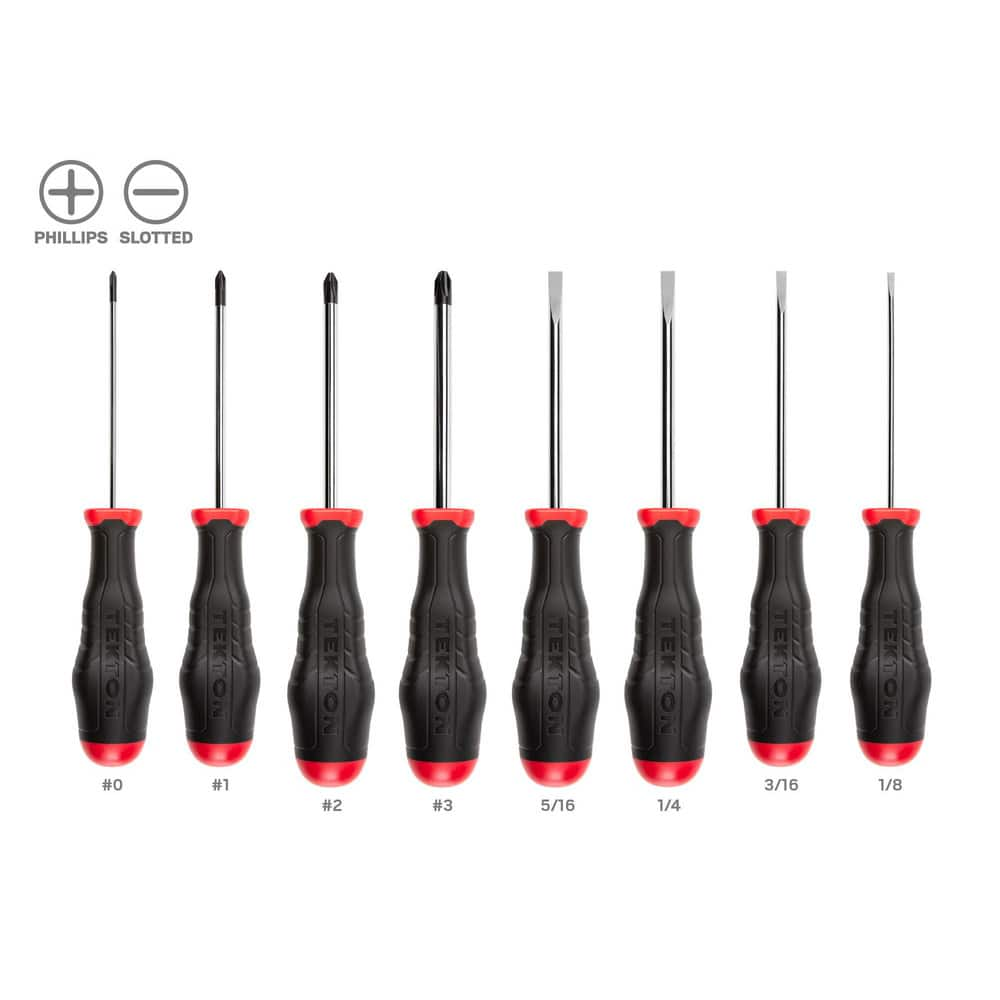 High-Torque Chrome Blade Screwdriver Set, 4-Piece (#1-#2, 3/16-1/4 in.) MPN:DRV43016