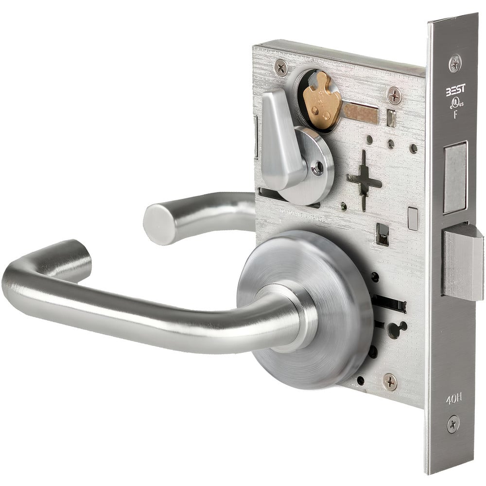 Lever Locksets, Lockset Type: Privacy , Key Type: Keyed Different , Back Set: 2-3/4 (Inch), Cylinder Type: Non-Keyed , Material: Metal  MPN:45H0L3H626