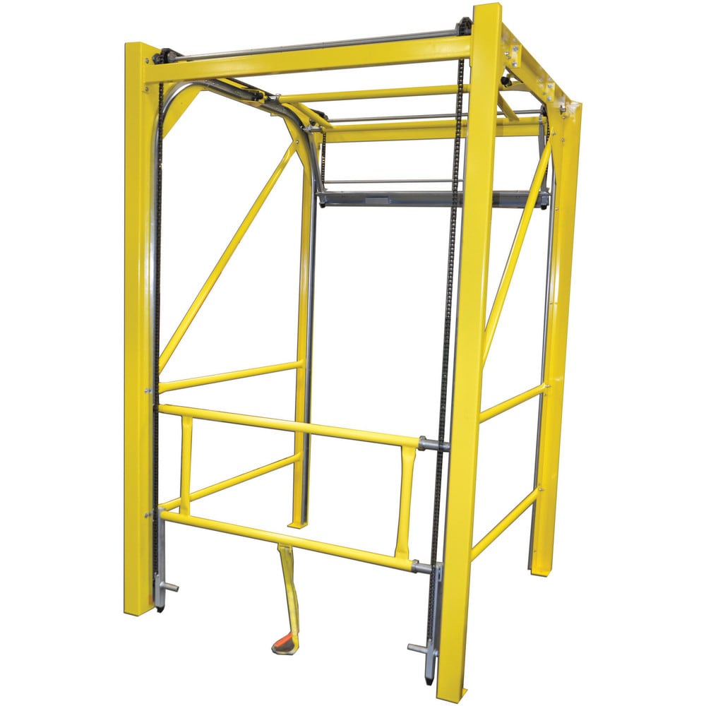 Rail Safety Gates, Material: Steel , Overall Width: 106 in , Width (Inch): 106 , Self Closing: No , Color: Safety Yellow  MPN:301348-9660