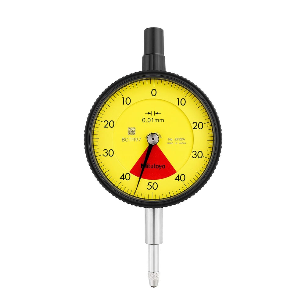 Standard Dial Indicator, 0.8mm Range,  40-0-40 Dial Reading, 0.01mm Graduation, 10.009mm Accuracy MPN:2929A