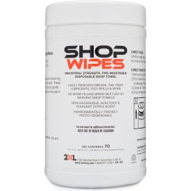 2XL Surface & Skin Safe NSF Shop Wipes 70 Wipes Per Canister 6 Canisters/Case 2XL441