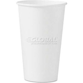 SOLO® Polycoated Hot Paper Cups 16 oz White 316W-2050