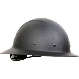 Wolfjaw™ Full Brim Smooth Dome Hard Hat Non-Vented Textile Suspension Class C Black 280-HP1471R-11M