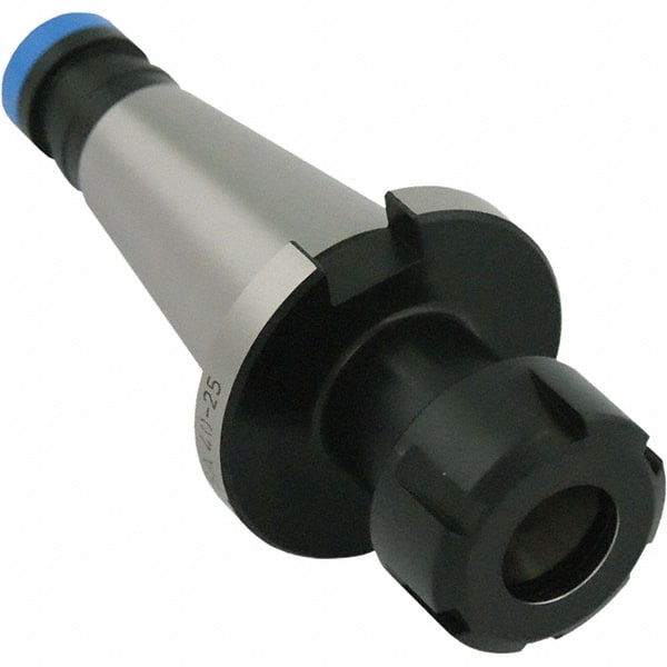 Collet Chuck: 3 to 26 mm Capacity, ER Collet, Taper Shank MPN:7-171-404