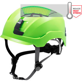 General Electric GH401 Non-Vented Safety Helmet 4-Point Adjustable Ratchet Suspension Green GH401GN
