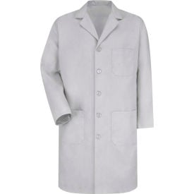 Red Kap® Men's Lab Coat Light Gray Poly/Combed Cotton 40