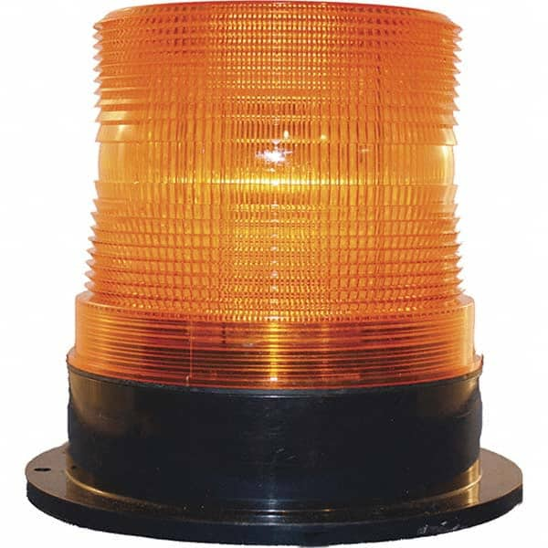 Double, Quad, Revolving & Single Light: Amber, Flange Mount, 12 to 90VDC MPN:M9600-LED A